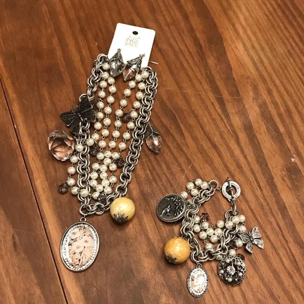 Unique, antique style necklace and bracelet